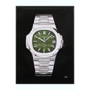 Rysunek Fine Art zegarka Patek Philippe Nautilus 5711 Zielona Tarcza
