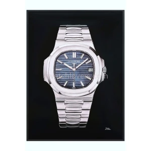 Rysunek Fine Art zegarka Patek Philippe Nautilus 5711 Niebieska Tarcza