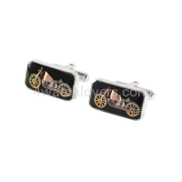 Cufflinks silver motorcycles made of watch parts on a black background watches art handmade original elegant unique luxury jewelry exclusive 2.jpg