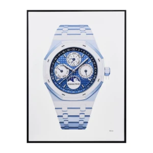 Obraz Fine Art zegarka Audemars Piguet Royal Oak Wieczny Kalendarz Biała Ceramika