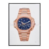 Drawing Patek Philippe 5990 Nautilus rose gold blue dial real work art drawing watches paintings handjob painted reproduction copy collector crayons unique home shop apartment interior decoration luxury 1.jpg