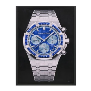 Obraz olejny zegarka Audemars Piguet Royal Oak Chronograf Szafirowy Bezel