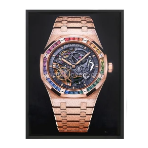 Obraz olejny zegarka Audemars Piguet Royal Oak Frosted Różowe Złoto