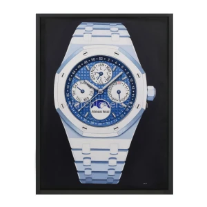 Obraz olejny zegarka Audemars Piguet Royal Oak Wieczny Kalendarz biała ceramika