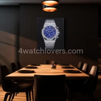 Drawing Audemars Piguet Royal Oak Chronograph purple dial real work art drawing watches handjob painted reproduction copy collector crayons unique home shop apartment interior decoration luxury AP 3.jpg