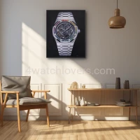 Drawing Audemars Piguet Royal Oak Frosted Gold white skeleton rainbow real work art drawing watches handjob painted reproduction copy collector crayons unique home shop apartment interior decoration luxury AP 4.jpg