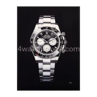 Drawing Rolex Daytona Le Mans real work art painting watches paintings drawings hand painted crayons collector unique home shop office apartment exclusive interior decoration luxury black background.jpg