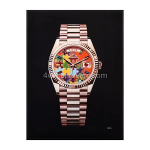 Obraz Fine Art zegarka Rolex Day-Date tarcza Puzzle różowe złoto