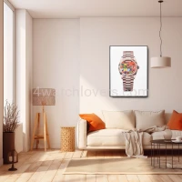 Fine Art Painting Rolex Day Date Puzzle rose gold real work art painting watches oil paintings hand painted collector unique home shop apartment interior decoration luxury 2.jpg