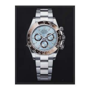 Obraz olejny zegarka Rolex Cosmograph Daytona Platinum Ice Blue